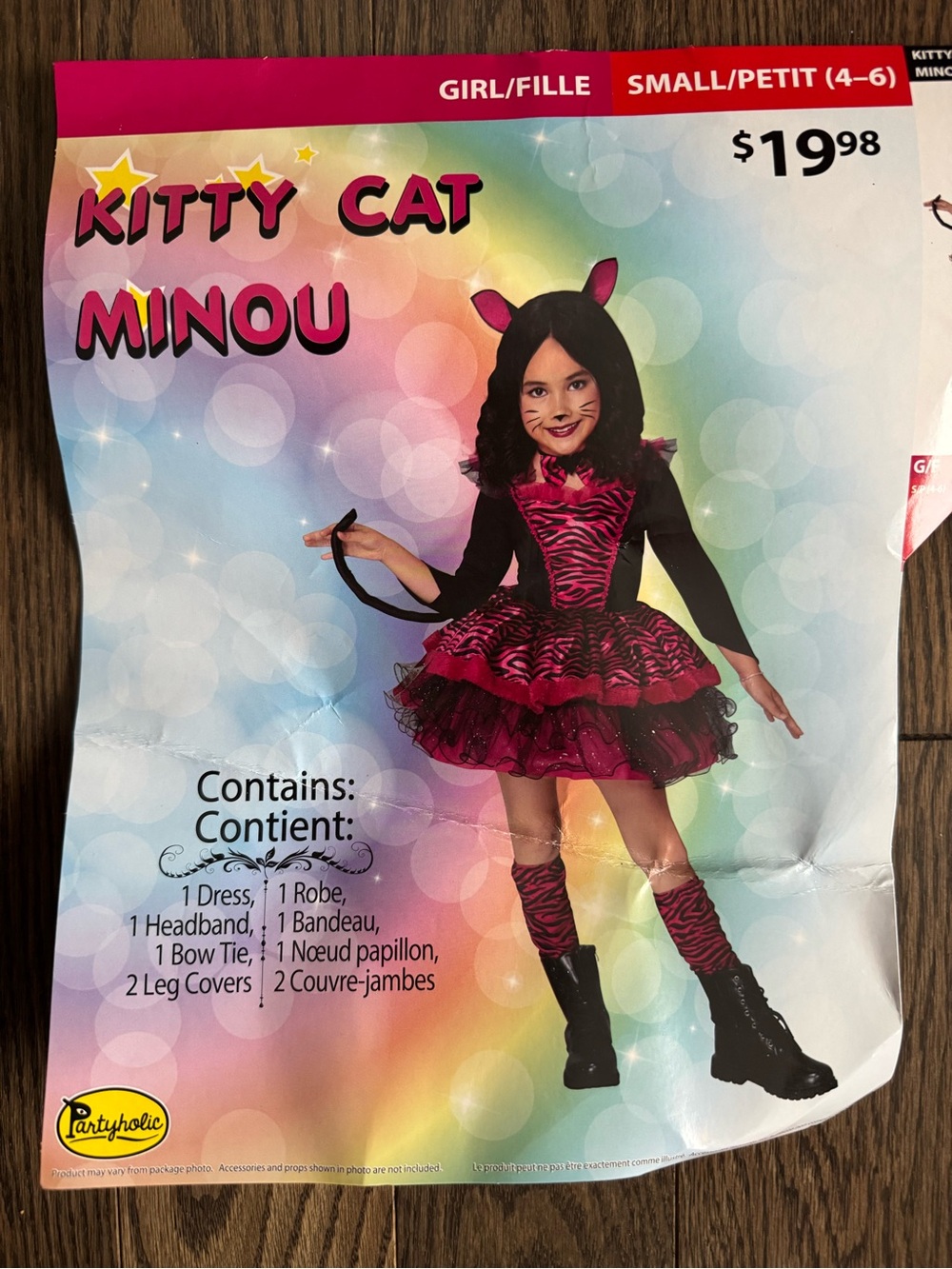 Kitty Cat Girls Pink Dress Costume -